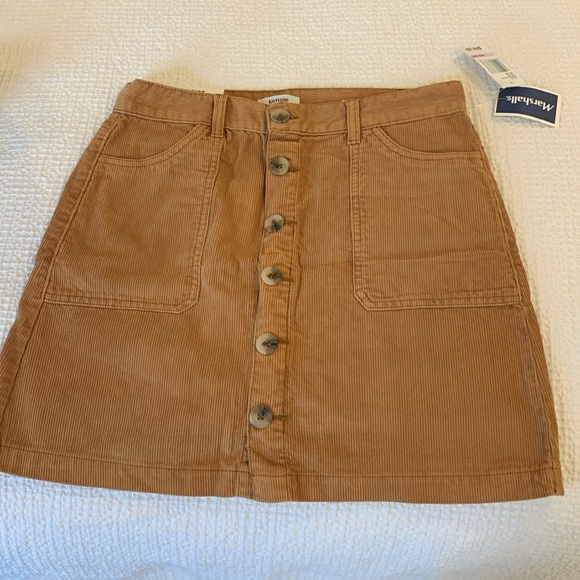 kenzie Skirts Button Up Cord Mini Skirt Poshmark